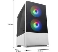 Mars Gaming MCZ, Premium Compact PC Custodia per PC, MicroATX, Panel + Front Mes