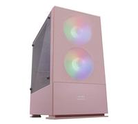 Mars Gaming MCZ, Premium Compact PC Custodia per PC, MicroATX, Panel + Front Mesh, Rosa