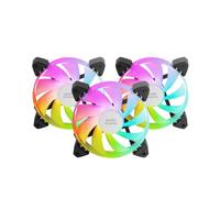 Mars Gaming MF-3A Case per computer Ventilatore 12 cm Nero 3 pz