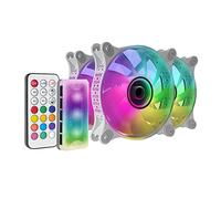 Mars Gaming MF-3DKIT Kit 3 Ventole ARGB Specchio Infinity da 12 cm Bianco