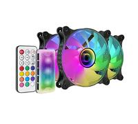 Mars Gaming MF-3DKIT Kit 3 Ventole ARGB Specchio Infinity da 12 cm Nero