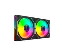 MARS GAMING MF-3DPROX2, Kit 2x Ventole PWM 120mm, Illuminazione ARGB Triplo Infinity Mirror 360°, Sistema di Controllo PWM, Cuscinetti FDB, Ventole PC con Compatibilità Totale ARGB, Nero
