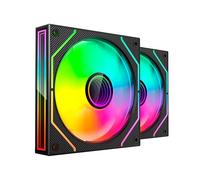 MARS GAMING MF-3DPROX2, Kit 2x Ventole PWM 120mm, Illuminazione ARGB Triplo Infinity Mirror 360°, Sistema di Controllo PWM, Cuscinetti FDB, Ventole PC con Compatibilità Totale ARGB, Nero