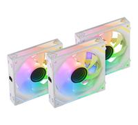 MARS GAMING MF-LINK FINITY KIT Bianco, 3 Ventole Modulari PWM da 120mm, Mirror A