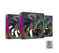 Mars Gaming MF-LINKFINITYKIT2R Case per computer Ventilatore 12 cm Nero 3 pz NEW