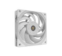 Mars Gaming MF-NC, Ventola PC PWM 120mm, Cuscinetto FDB in Copper Hyper-balanced, Ventola Silenziosa con Design a Lame Ibride, Ventola Professionale per Computer, Bianco