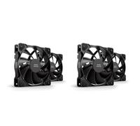 Mars Gaming MF-PROX2 Nero, Kit 2 Ventolas 120mm, Sistema Anti-vibrazioni, Ultra-silenzioso, Doppia Connessione 3PIN + 4PIN (Confezione da 2)