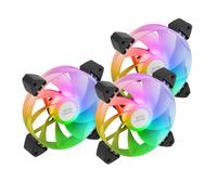 Mars Gaming MF3AR sistema di raffreddamento per computer Case per computer Ventilatore 12 cm Nero 3 pz
