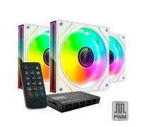 Mars Gaming MF3DPROKITW sistema di raffreddamento per computer Case per computer Ventilatore 12 cm Bianco NEW