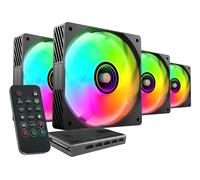 Mars Gaming MFSI4KIT sistema di raffreddamento per computer Case per computer Ventilatore 12 cm Nero