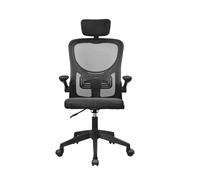 Mars Gaming MGC-ERGOPLUS, Sedia Ergonomica Professionale, Supporto Lombare Dinamico Adattabile, Rete Traspirante, Altezza Regolabile 115 e 125cm, Braccioli Pieghevoli, Poggiatesta Regolabile, Nero