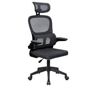 Mars Gaming MGC-ERGOPRO, Sedia Ergonomica Professionale, Supporto Lombare Attivo, Rete Traspirante, Altezza Regolabile 120-130cm, Braccioli Ribaltabili, Poggiatesta Regolabile, Sedia Ufficio, Nero