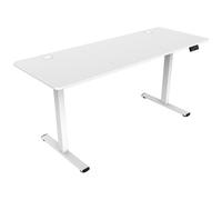 Mars Gaming Mgd-ergopro160 Tavolo elevatore elettrico 73-118 cm in fibra di carbonio e acciaio 160x60 cm bianco