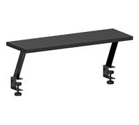 Mars Gaming MGDS, Supporto Rialzato Monitor, Solleva Monitor 17cm, Supporto Scrivania Ergonomico Acciaio, Ripiano Fibra di Carbonio 60x20cm, Supporto Schermi Scrivanie da 10 a 33mm Spessore, Nero