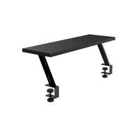 Mars Gaming MGDS, Supporto Rialzato Monitor, Solleva Monitor 17cm, Supporto Scrivania Ergonomico Acciaio, Ripiano Fibra di Carbonio 60x20cm, Supporto Schermi Scrivanie da 10 a 33mm Spessore, Nero