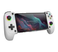 Mars Gaming Mgpx Gamepad Bluetooth 5.0 Rgb Neon Dual Vibration Funzione Turbo Android Ios Bianco