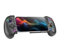 Mars Gaming MGPXPRO, Gamepad Bluetooth 5.0 2in1, Supporto Smartphone fino a 7", Joystick e Grilletto Magnetici Hall Effect, Pulsanti Macro e Turbo, PS4|Switch|Switch 2|PC|Android|iOS 13.0+, Nero