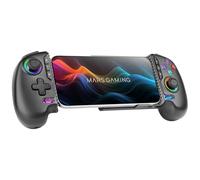 Mars Gaming MGPXPRO, Gamepad Bluetooth 5.0 2in1, Supporto Smartphone fino a 7", Joystick e Grilletto Magnetici Hall Effect, Pulsanti Macro e Turbo, PS4|Switch|Switch 2|PC|Android|iOS 13.0+, Nero