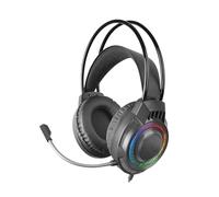 Mars Gaming MH124, Cuffie Gaming FRGB Rainbow, Design Ergonomico, Microfono Flessibile, Controllo del Volume, Cuffie Gaming, Windows, Linux, Mac, PS4, PS5, Xbox One, Xbox Series X|S, Switch, Nero