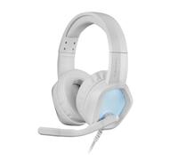 Mars Gaming MH320 Bianco, Cuffie Gaming Al Neodimio, Flusso RGB, Microfono E Scatola Di Controllo