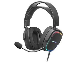 Mars Gaming MHAX Nero, Cuffie Multipiattaforma RGB+Mic Rimovibile, 53mm HIFI