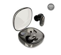 MARS GAMING MHIB2, Cuffie Bluetooth 5.4, Suono Immersivo, Design Ergonomico Semitrasparente e Ultracompatto, 24 Ore di Riproduzione, Auricolari Wireless con Custodia e Indicatore LED, Nero