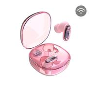 MARS GAMING MHIB2, Cuffie Bluetooth 5.4, Suono Immersivo, Design Ergonomico Semitrasparente e Ultracompatto, 24 Ore di Riproduzione, Auricolari Wireless con Custodia e Indicatore LED, Rosa