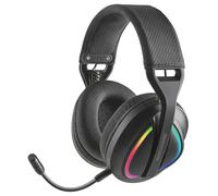 Mars Gaming MHW-QUASAR Cuffie Gaming Wireless ARGB Flow | Tri-Mode 2.4G PRO + Bluetooth 6.0 + Cavo, Batteria 40h, Driver 50mm, Microfono Rimovibile, Cuscinetti e Archetto AIR, Nero