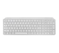 Mars Gaming MK-SILENKEYS, Francese, Tastiera Wireless Full-Format Compatta, Profilo Basso, Switch a Forbice Silenziosi, Tasto Copilot AI, Bluetooth 5.1 Dual 2.4GPRO, Batteria 200h, PC, Mac, Bianco