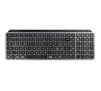 Mars Gaming MK-SILENKEYS, Italiano, Tastiera Wireless Full-Format Compatta, Profilo Basso, Switch a Forbice Silenziosi, Tasto Copilot AI, Bluetooth 5.1 Dual 2.4GPRO, Batteria 200h, PC, Mac, Nero