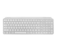 Mars Gaming MK-SILENKEYS, Portoghese, Tastiera Wireless Full-Format Compatta, Profilo Basso, Switch a Forbice Silenziosi, Tasto Copilot AI, Bluetooth 5.1 Dual 2.4GPRO, Batteria 200h, PC, Mac, Bianco