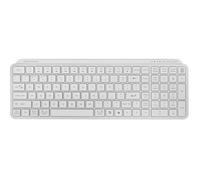 Mars Gaming MK-SILENKEYS, Spagnolo, Tastiera Wireless Full-Format Compatta, Profilo Basso, Switch a Forbice Silenziosi, Tasto Copilot AI, Bluetooth 5.1 Dual 2.4GPRO, Batteria 200h, PC, Mac, Bianco