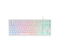 Mars Gaming MK023, Tastiera Gaming TKL, Tecnologia Ibrida H-Mech, Illuminazione FRGB Rainbow, Anti-ghosting, Compatibilità Universale, Bianco, Lingua Portoghese