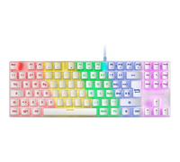 Mars Gaming MK80 TKL Mechanical Keyborad White, FRGB CHROMA, Anti-Dust, Swich B