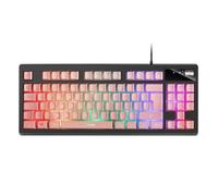 Mars Gaming MKAXPFR Rosa, Tastiera Gaming TKL H-Mech, Gel Poggiapolsi, Layout FR