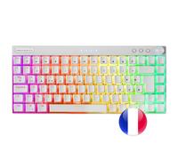 Mars Gaming MKCLOUDWBFR Tastiera QWERTY francese USB + Bluetooth Bianco - Nouvo