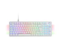 Mars Gaming MKPRO, Spagnolo, Tastiera Meccanica Gaming Full Size, RGB Chroma, Switch Meccanici Hot-Swap, Antighosting, Rotella Controllo, Software, Multipiattaforma, Switch Blu, Bianco