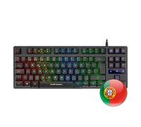 Mars Gaming Mktkl, Tastiera H-Mech Red, Rgb A 8 Effetti, Antighosting, Pt, Nero, 4.5 x 38 x 16 cm