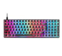 Mars Gaming MKULTRA, Tastiera Meccanica RGB Nero, Compatta 96%, Switch Outemu SQ Marrone, Lingua Francese