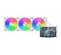 Mars Gaming ML-ARC360 Raffreddamento Liquido AIO 360mm 600W TDP | Schermo AMOLED Curvo 6,67", 3x Ventole FDB 120mm ARGB, Pompa OptiChamber 4ª Gen in Rame, Intel e AMD, Bianco