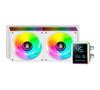 Mars Gaming ML-LCDPRO240 AIO Liquid Cooling 500W TDP Pompa 4a generazione 2× Ventole Bianco