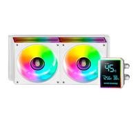 Mars Gaming ML-LCDPRO240 AIO Liquid Cooling 500W TDP Pompa 4a generazione 2× Ventole Bianco