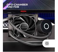 Mars Gaming ML-PRO120 Nero, Raffreddamento Liquido CPU, TDP 220W, Ventole Silenz