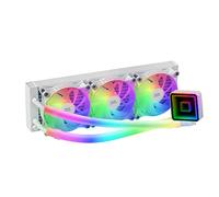 Mars Gaming ML-PRO240, Raffreddamento a Liquido Professionale CPU, TDP 450W, 2 Ventole FDB Ultra-silenziose, Pompa Opti-Chamber con Anello di Illuminazione Bianco, Multisocket Universale, Nero