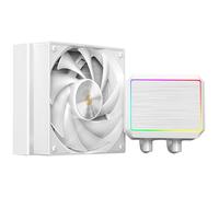 Mars Gaming ML-PROII120 Raffreddamento Liquido AIO 300W TDP, Pompa 4ª Gen Opti-Chamber Base in Rame e Microcanali, 1x Ventola 120mm FDB, Blocco in Alluminio Spazzolato con FRGB Lineare, Bianco