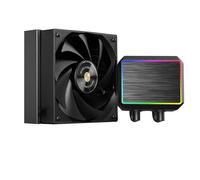 Mars Gaming ML-PROII120 Raffreddamento Liquido AIO 300W TDP, Pompa 4ª Gen Opti-Chamber Base in Rame e Microcanali, 1x Ventola 120mm FDB, Blocco in Alluminio Spazzolato con FRGB Lineare, Nero