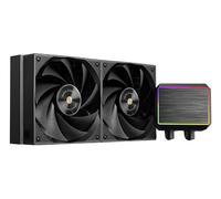 Mars Gaming ML-PROII240 Raffreddamento Liquido AIO 450W TDP, Pompa 4ª Gen Opti-Chamber Base in Rame e Microcanali, 2x Ventola 120mm FDB, Blocco in Alluminio Spazzolato con FRGB Lineare, Nero