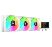 Mars Gaming ML-TWO360, Raffreddamento a Liquido AIO 600W TDP, 3x Ventola ARGB Infinity Mirror 12cm FDB, Nucleo in Rame e Alluminio, Pompa Opti-Chamber 4ª Generazione e Microcanali, Bianco