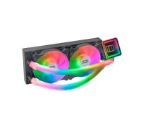 Mars Gaming ML-ULTRA240 ARGB Liquid Cooler con 2 Ventole PWM Dual Ring da 120m