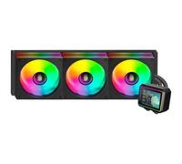 Mars Gaming ML-VISIONII360 Raffreddamento Liquido AIO 600W TDP, Schermo IPS 2,8" 360º, Pompa 4ª Gen Opti-Chamber con Base in Rame e Microcanali, 3x Ventole 120mm ARGB Infinity Mirror, Nero